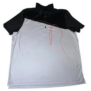 Jamie Saddock Men’s Polo Black And White XXL